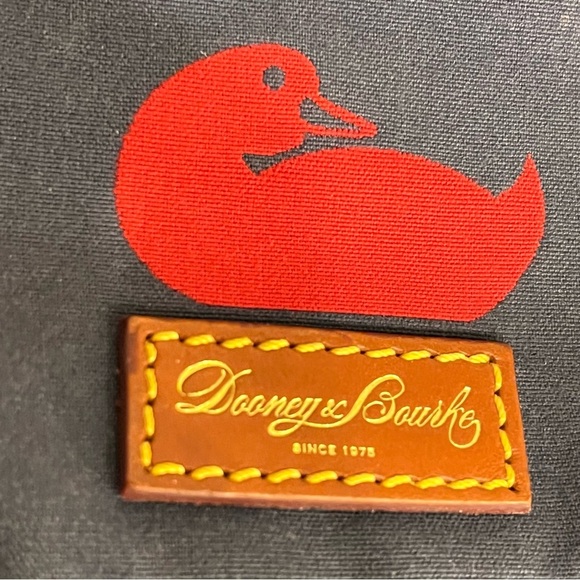 Dooney & Bourke vintage mini crossbody bag, canvas and leather trim - Picture 2 of 13